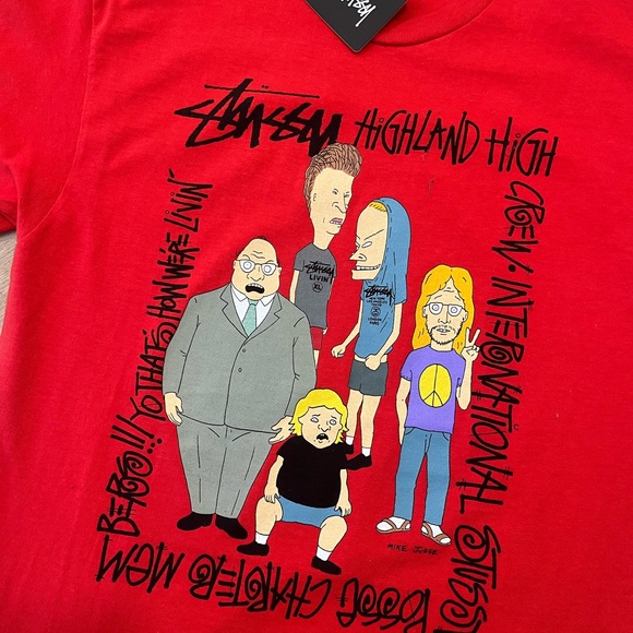 Stussy x Beavis and Butthead Shirt Medium - Picture 2 of 3